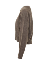 LOULOU DE SAISON - Cropped V Neck Sweater - Brown - LIDIASHOPPING® - Official Website