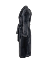 HERNO - Long Belted Coat - Blue - LIDIASHOPPING® - Official Website