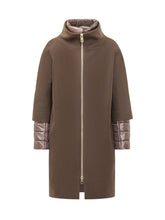 HERNO - Cocoon Coat with Padded Inserts - Brown - LIDIASHOPPING® - Official Website