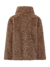 HERNO - Short Coat with Wrap Collar - Brown - LIDIASHOPPING® - Official Website