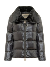 HERNO - Hooded Bomber Puffer Jacket - Black - LIDIASHOPPING® - Official Website