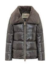 HERNO - Puffer Bomber with Wide Collar - Black - LIDIASHOPPING® - Official Website