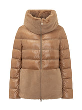 HERNO - Piumino con Inserti in Faux Fur - Marrone - LIDIASHOPPING® - Official Website