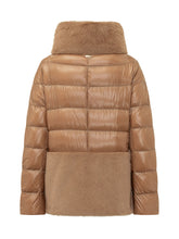 HERNO - Piumino con Inserti in Faux Fur - Marrone - LIDIASHOPPING® - Official Website