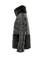 HERNO - Puffer Jacket with Faux Fur Panels - Black - LIDIASHOPPING® - Official Website