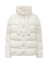HERNO - Piumino Cappa con Nastri Decorativi - Bianco - LIDIASHOPPING® - Official Website