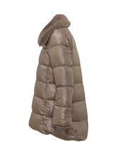 HERNO - Piumino Svasato con Collo Avvolgente - Beige - LIDIASHOPPING® - Official Website