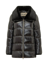 HERNO - Piumino Svasato con Collo Avvolgente - Nero - LIDIASHOPPING® - Official Website
