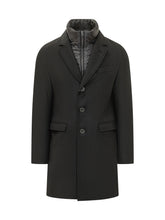 HERNO - Cappotto con Inserto Trapuntato - Nero - LIDIASHOPPING® - Official Website