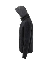HERNO - Knit Jacket with Hood - Blue - LIDIASHOPPING® - Official Website