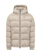 HERNO - Piumino Lucido con Cappuccio - Beige - LIDIASHOPPING® - Official Website