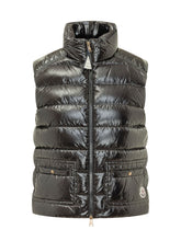 MONCLER - Gilet Frelon con Tasche Applicate - Nero - LIDIASHOPPING® - Official Website