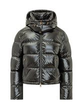 MONCLER - Piumino Niveole con Finitura Lucida - Nero - LIDIASHOPPING® - Official Website
