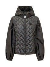 MONCLER - Mirage Padded Jacket with Ribbed Sleeves - Black - LIDIASHOPPING® - Official Website
