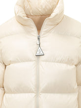 MONCLER - Piumino Abbadia con Collo Alto - Bianco - LIDIASHOPPING® - Official Website