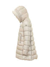 MONCLER - Piumino Lungo Suyenne con Cappuccio - Beige - LIDIASHOPPING® - Official Website