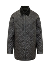 MONCLER - Quilted Shirt with Collar - Black - LIDIASHOPPING® - Official Website