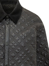 MONCLER - Quilted Shirt with Collar - Black - LIDIASHOPPING® - Official Website