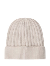 MONCLER - Rib Knit Beanie - Beige - LIDIASHOPPING® - Official Website