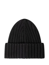 MONCLER - Berretto a Coste - Nero - LIDIASHOPPING® - Official Website