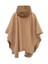 MONCLER - Cape with Hood and Belt - Brown - LIDIASHOPPING® - Official Website