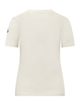 MONCLER - T-shirt Girocollo con Logo Ricamato - Bianco - LIDIASHOPPING® - Official Website