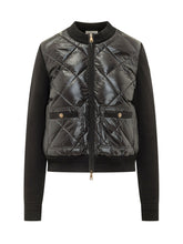 MONCLER - Cardigan Trapuntato con Tasche Applicate - Nero - LIDIASHOPPING® - Official Website