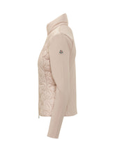 MONCLER - High Neck Padded Cardigan - Pink - LIDIASHOPPING® - Official Website