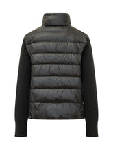 MONCLER - Cardigan con Pannello Trapuntato a Chevron - Nero - LIDIASHOPPING® - Official Website