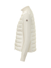 MONCLER - Cardigan Imbottito - Bianco - LIDIASHOPPING® - Official Website