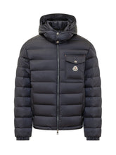 MONCLER - Verith Piumino Trapuntato con Cappuccio - Blu - LIDIASHOPPING® - Official Website