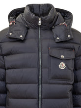 MONCLER - Verith Piumino Trapuntato con Cappuccio - Blu - LIDIASHOPPING® - Official Website