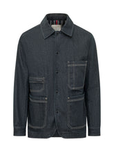 MONCLER - Haderu Shirt Jacket with Patch Pockets - Blue - LIDIASHOPPING® - Official Website