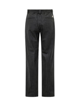 MONCLER - Pantaloni con Motivo Gessato - Nero - LIDIASHOPPING® - Official Website