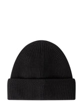 MONCLER - Berretto a Coste - Nero - LIDIASHOPPING® - Official Website