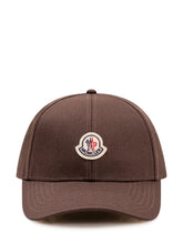 MONCLER - Baseball Cap With Logo - Brown - LIDIASHOPPING® - Official Website