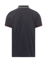 MONCLER - Polo con Profili a Righe - Blu - LIDIASHOPPING® - Official Website