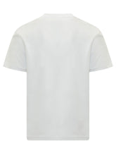 MONCLER - T-shirt con Logo sul Petto - Bianco - LIDIASHOPPING® - Official Website