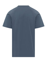 MONCLER - T-shirt with Chest Logo - Blue - LIDIASHOPPING® - Official Website