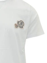 MONCLER - T-shirt con Patch Ricamate - Bianco - LIDIASHOPPING® - Official Website
