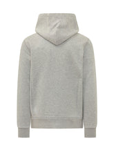 MONCLER - Felpa con Cappuccio e Zip - Grigio - LIDIASHOPPING® - Official Website