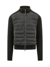 MONCLER - Quilted Knit Cardigan - Black - LIDIASHOPPING® - Official Website