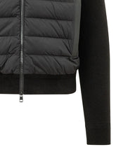 MONCLER - Quilted Knit Cardigan - Black - LIDIASHOPPING® - Official Website