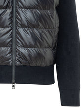 MONCLER - Cardigan con Cappuccio Trapuntato - Blu - LIDIASHOPPING® - Official Website