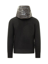 MONCLER - Cardigan con Cappuccio Trapuntato - Nero - LIDIASHOPPING® - Official Website