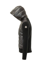 MONCLER - Cardigan con Cappuccio Trapuntato - Nero - LIDIASHOPPING® - Official Website