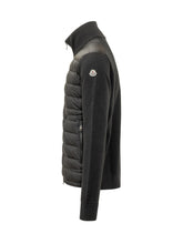 MONCLER - Cardigan con Collo Alto Trapuntato - Nero - LIDIASHOPPING® - Official Website