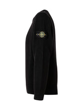 STONE ISLAND KIDS - Crew Neck Sweater - Black - LIDIASHOPPING® - Official Website