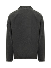 STONE ISLAND - Overshirt con Tasca a Patta - Nero - LIDIASHOPPING® - Official Website