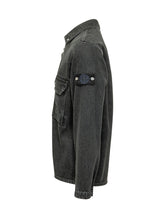 STONE ISLAND - Overshirt con Tasca a Patta - Nero - LIDIASHOPPING® - Official Website